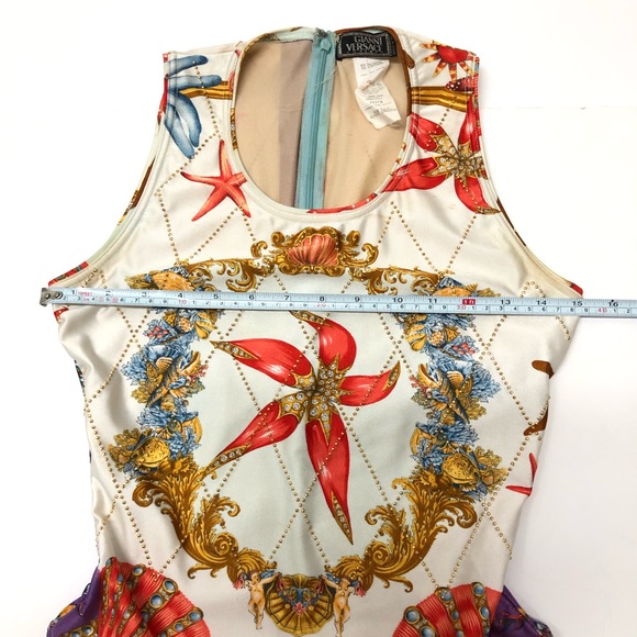 GIANNI VERSACE studded bodysuit Seashell size from S/S 1992 - Picture 14 of 16